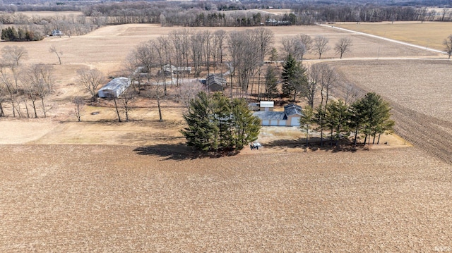 bird's eye view featuring a rural view