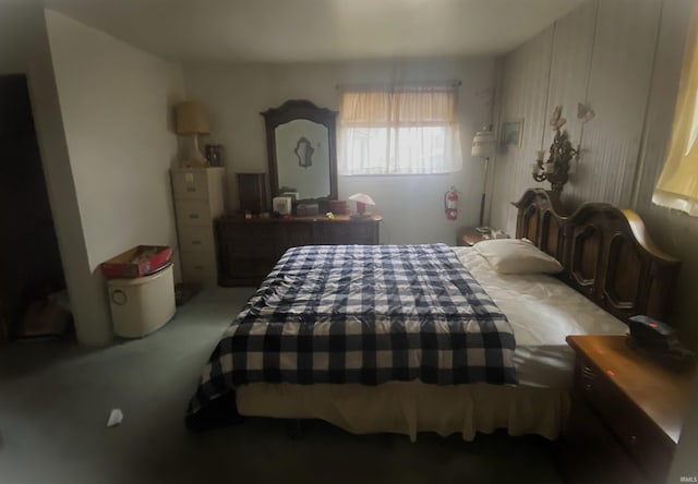 bedroom featuring carpet flooring