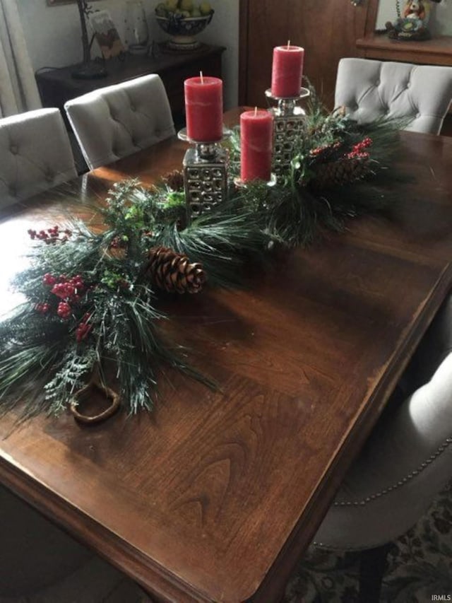 view of dining room