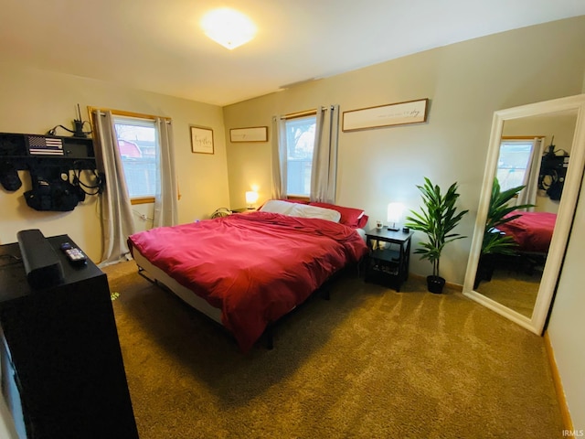 bedroom with carpet flooring