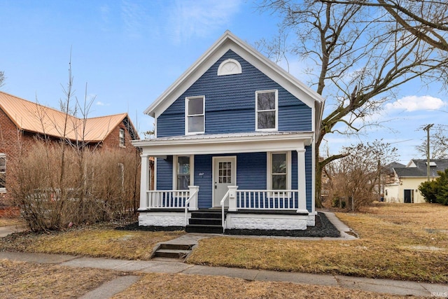 view of front facade with a porch