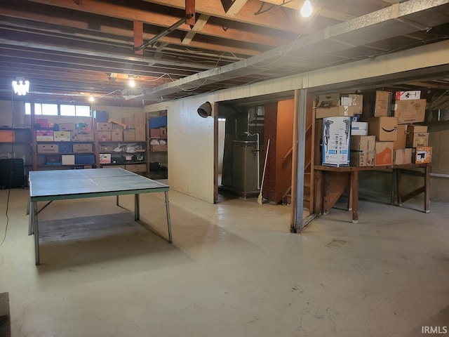 view of basement