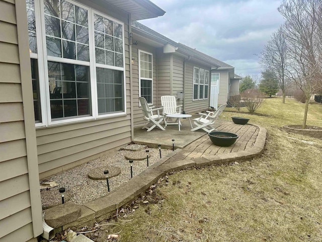 exterior space with a patio area