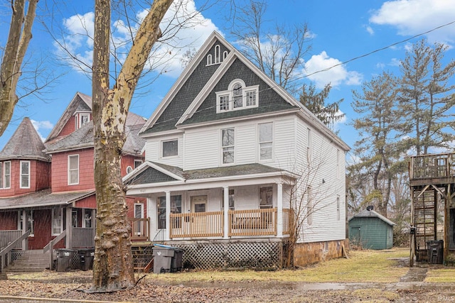 view of front of house featuring covered porch