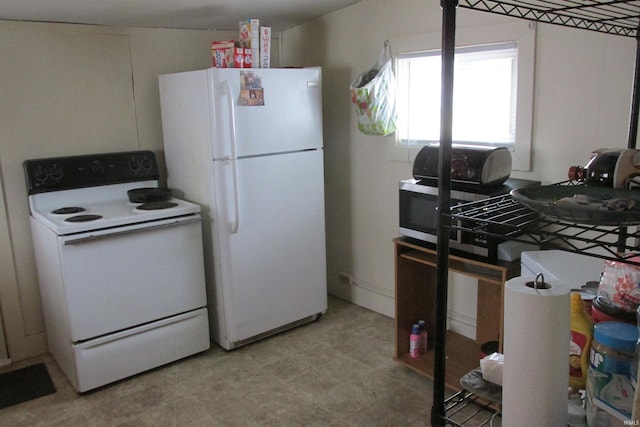 kitchen featuring white appliances