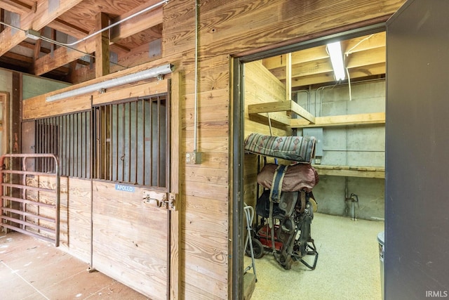 view of horse barn