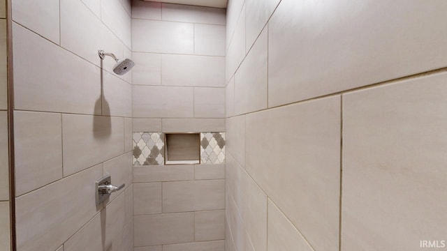 room details featuring tiled shower