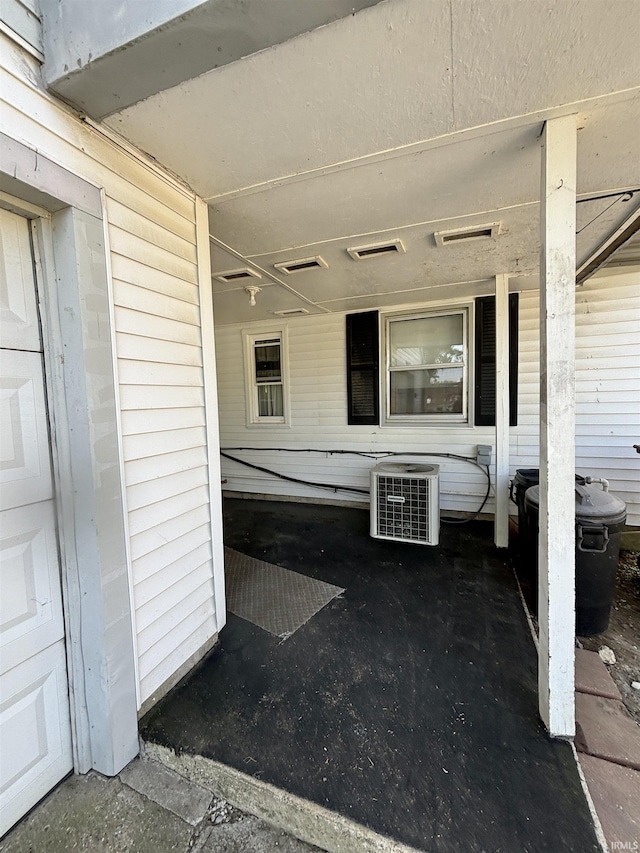 view of patio / terrace with central AC unit