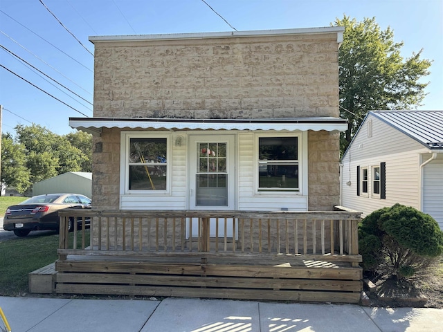 exterior space featuring a deck