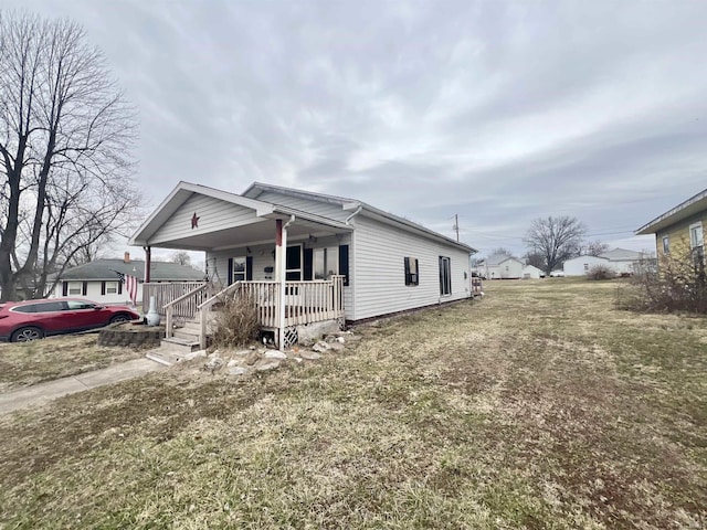 view of front of home featuring a porch