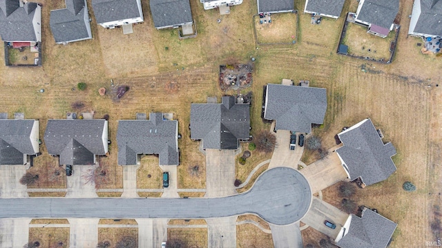 drone / aerial view with a residential view