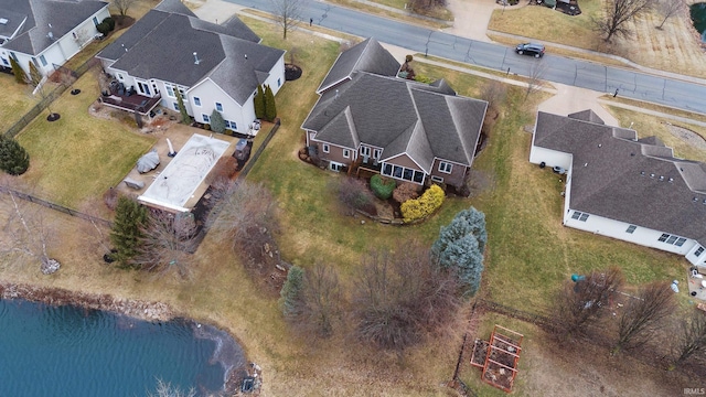 drone / aerial view with a residential view