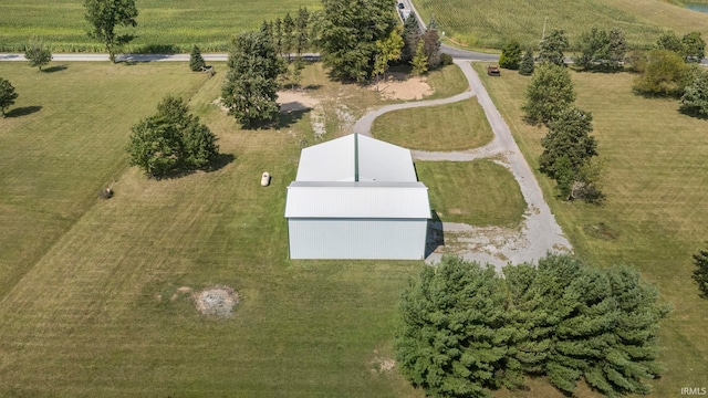 aerial view featuring a rural view