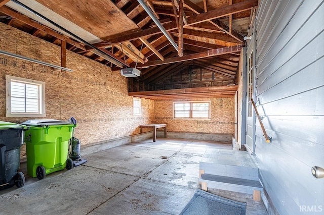 view of attic