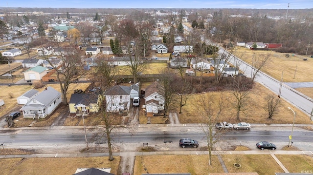 bird's eye view with a residential view