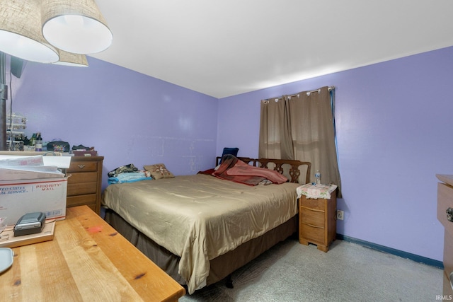 bedroom with baseboards