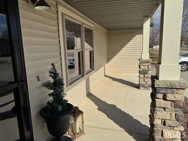 view of patio / terrace with a porch