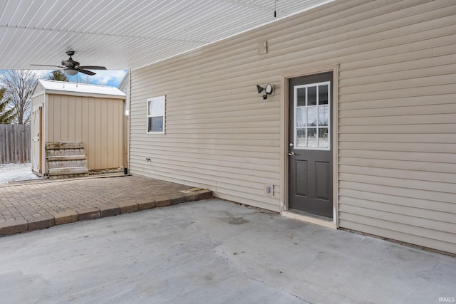 view of patio with fence