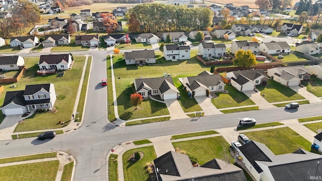 bird's eye view featuring a residential view