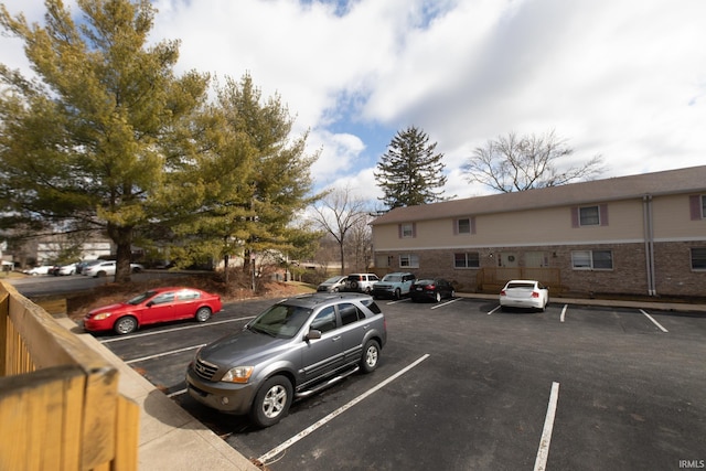 view of uncovered parking lot