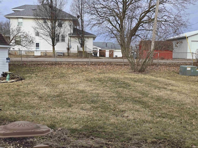 view of yard with fence private yard