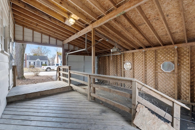 view of horse barn