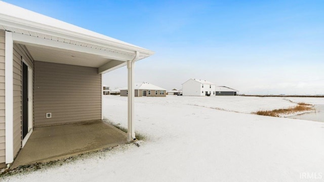 view of snowy yard