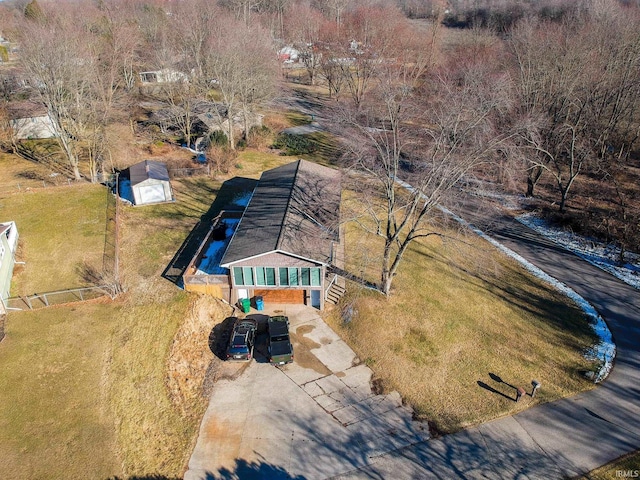 birds eye view of property