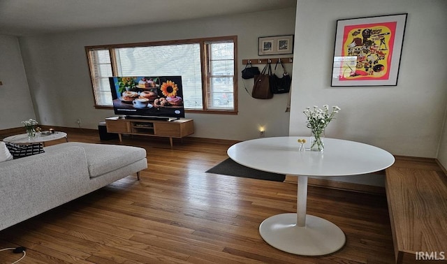 living room featuring wood finished floors