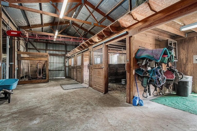 view of horse barn