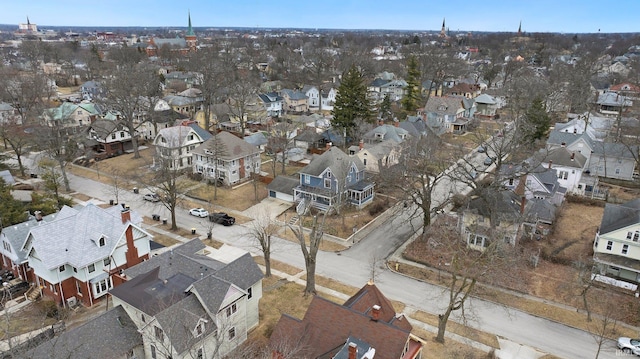 birds eye view of property featuring a residential view