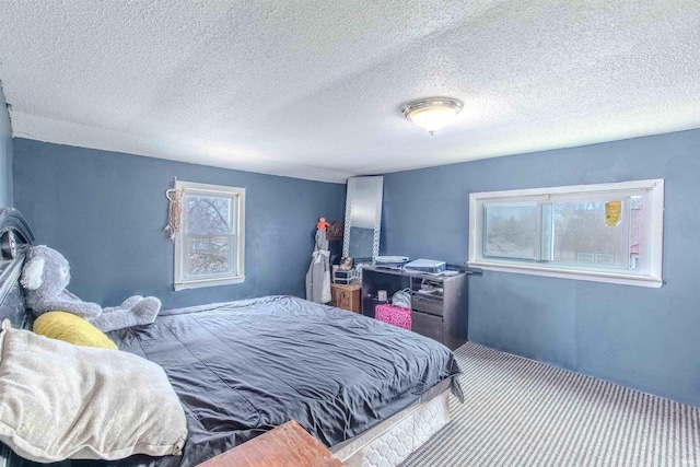 bedroom with carpet floors