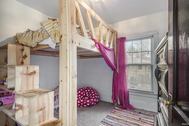 bedroom featuring carpet flooring