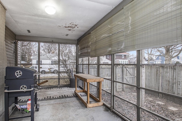 sunroom featuring a wealth of natural light