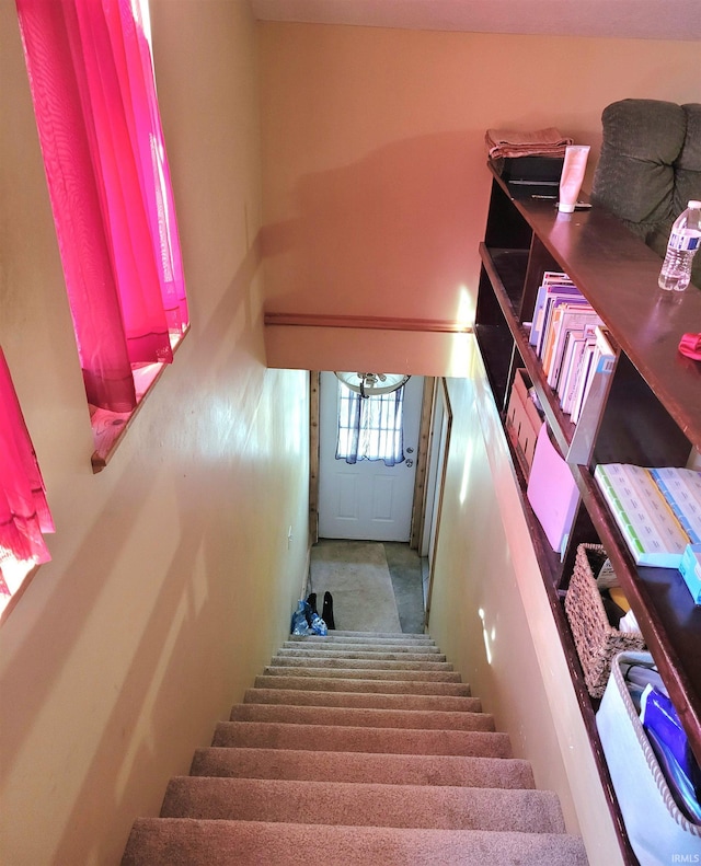 view of staircase