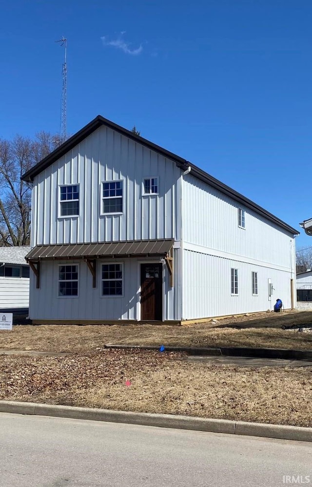 view of front of home featuring board and batten siding