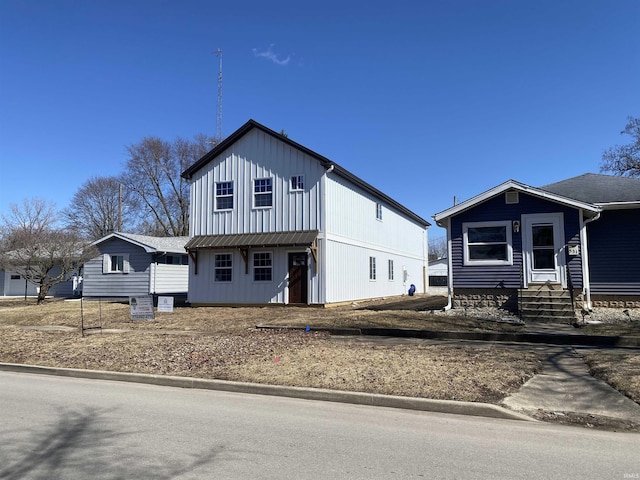 view of front of house featuring board and batten siding