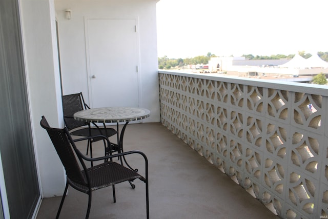 view of balcony