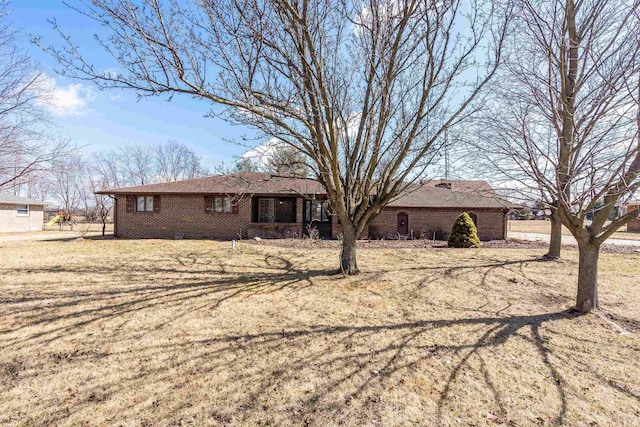 back of property with brick siding