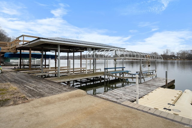11791 W Pirates Roost Rd, Monticello, IN 47960 - view of dock with a water view and boat lift