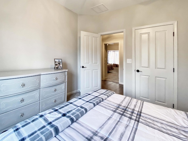 bedroom with baseboards