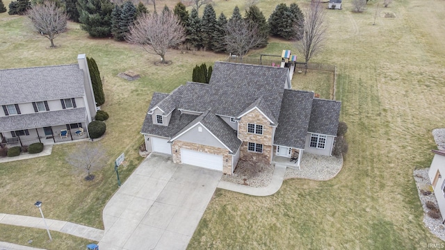 birds eye view of property