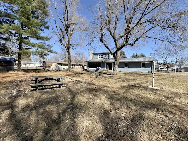 view of front of home with metal roof