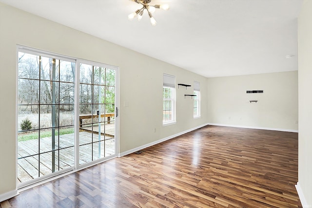 904 S Deer Run, Ellettsville, IN 47429 - unfurnished room featuring baseboards and wood finished floors