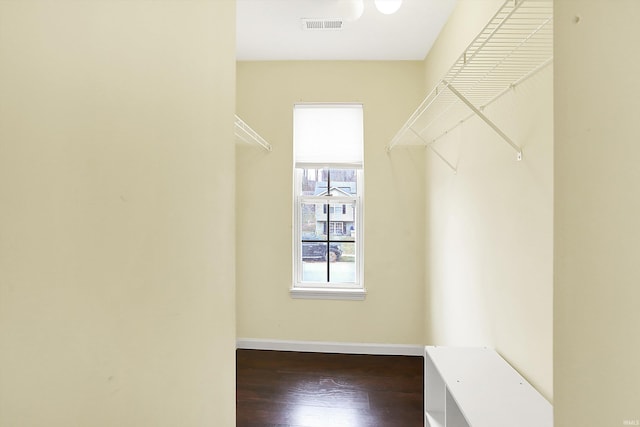904 S Deer Run, Ellettsville, IN 47429 - spacious closet featuring visible vents and wood finished floors