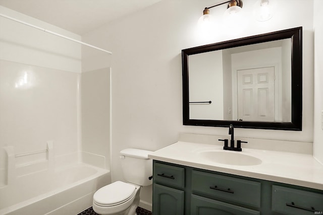904 S Deer Run, Ellettsville, IN 47429 - full bath featuring toilet, tub / shower combination, and vanity