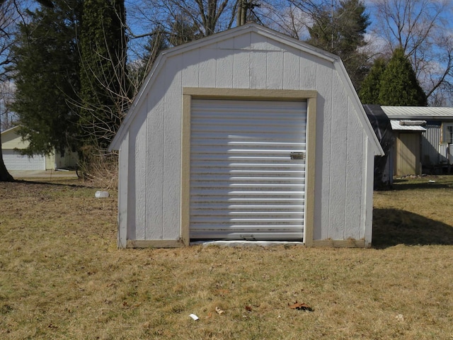 view of shed