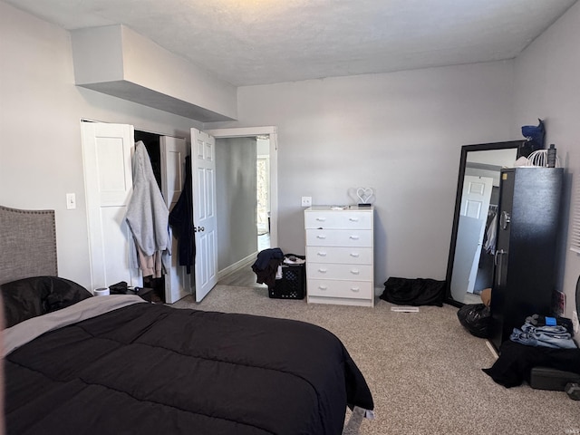 bedroom featuring carpet floors