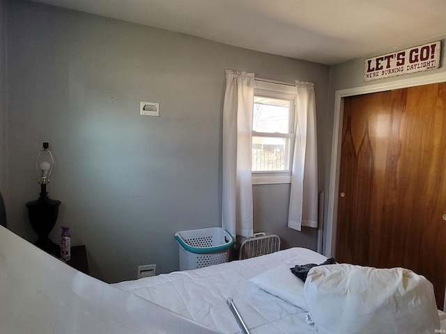 bedroom with a closet