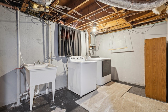 laundry area featuring laundry area and separate washer and dryer